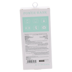 Tragbare Powerbank mit integrierten Kabeln, 10.000 mAh (Lila)