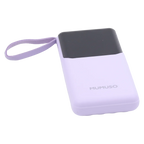 Tragbare Powerbank mit integrierten Kabeln, 10.000 mAh (Lila)