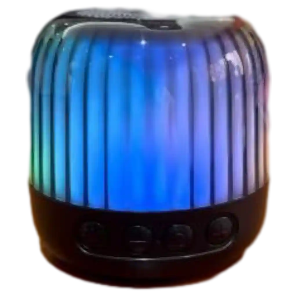 Tragbarer Bluetooth-Lautsprecher mit Lichteffekt, kabellos (Mehrfarbig)