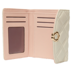 Tri-Fold Geldbörse mit Stepp-Design, kompaktes Format (Beige)