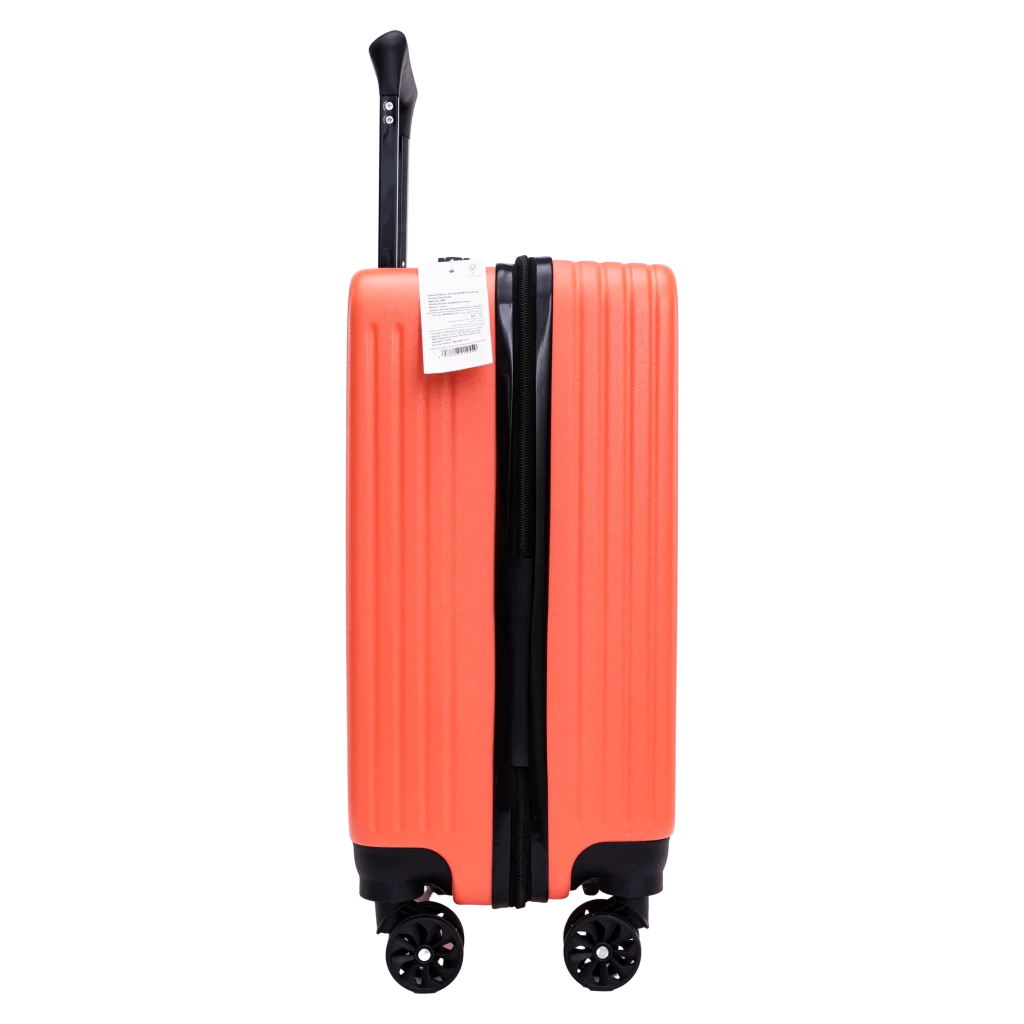 Trolleykoffer 20 Zoll mit Family-Design, leicht und robust (Pink)
