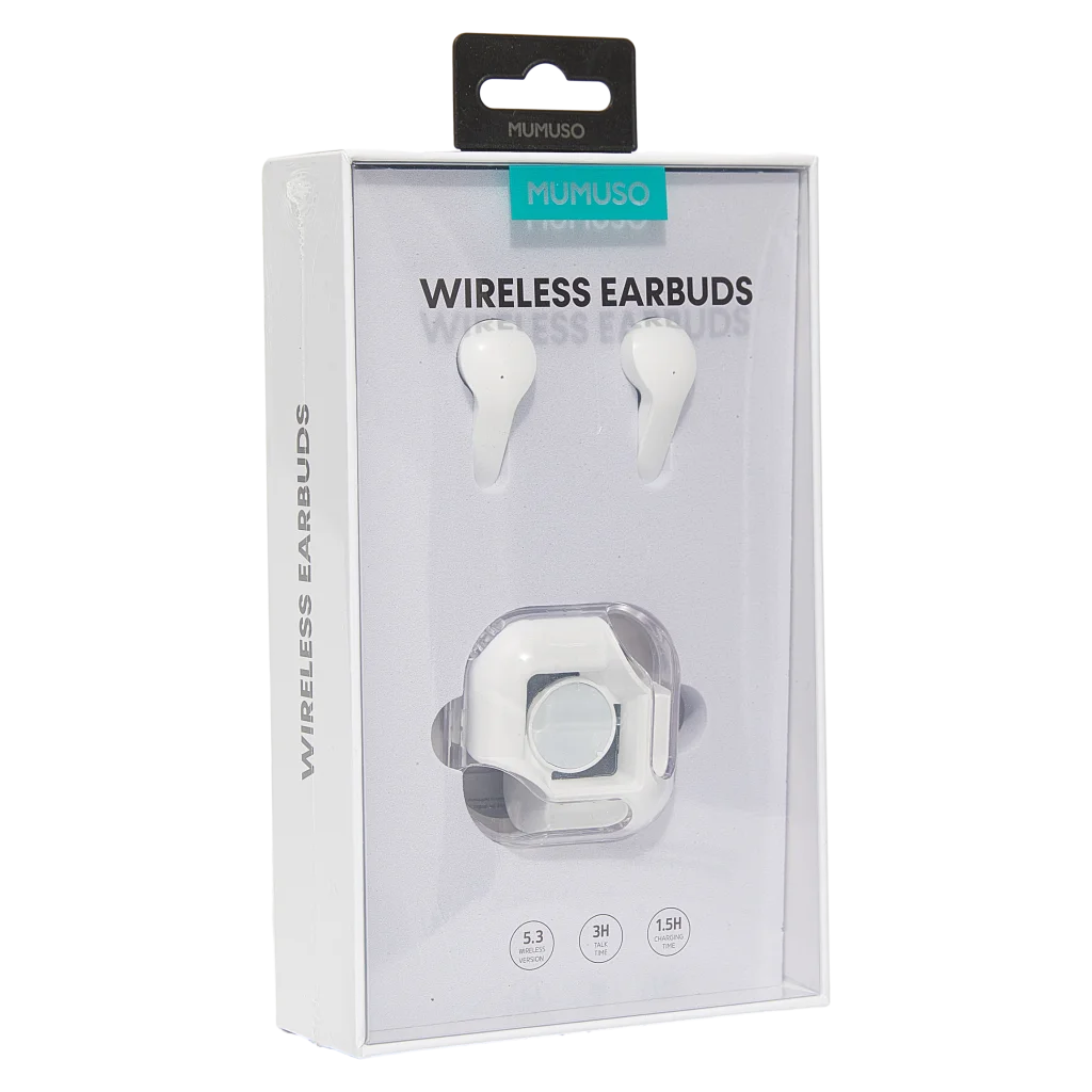 True Wireless Bluetooth Earbuds mit Ladecase (Weiß)