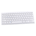 Ultradünne kabellose Tastatur für Laptop und Tablet (Weiß/Lila)