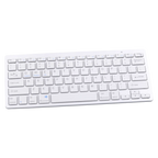 Ultradünne kabellose Tastatur für Laptop und Tablet (Weiß/Lila)