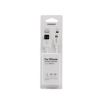 USB-Ladekabel für iPhone aus TPE/ABS/Aluminiumlegierung, 1 m (Weiß)