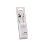 USB-Ladekabel für iPhone aus TPE/ABS/Aluminiumlegierung, 1 m (Weiß)