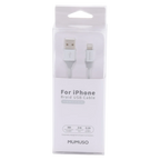 USB-Ladekabel 2 m aus TPE mit Lightning-Anschluss (Silber)