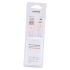 USB-Ladekabel TPE mit Lightning-Anschluss, 1 m (Pink) für iPhone/iPad/iPod