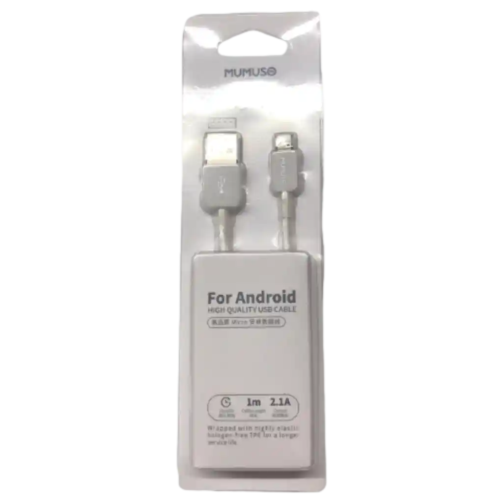 Micro-USB-Ladekabel für Android-Geräte, 1 m (Weiß)