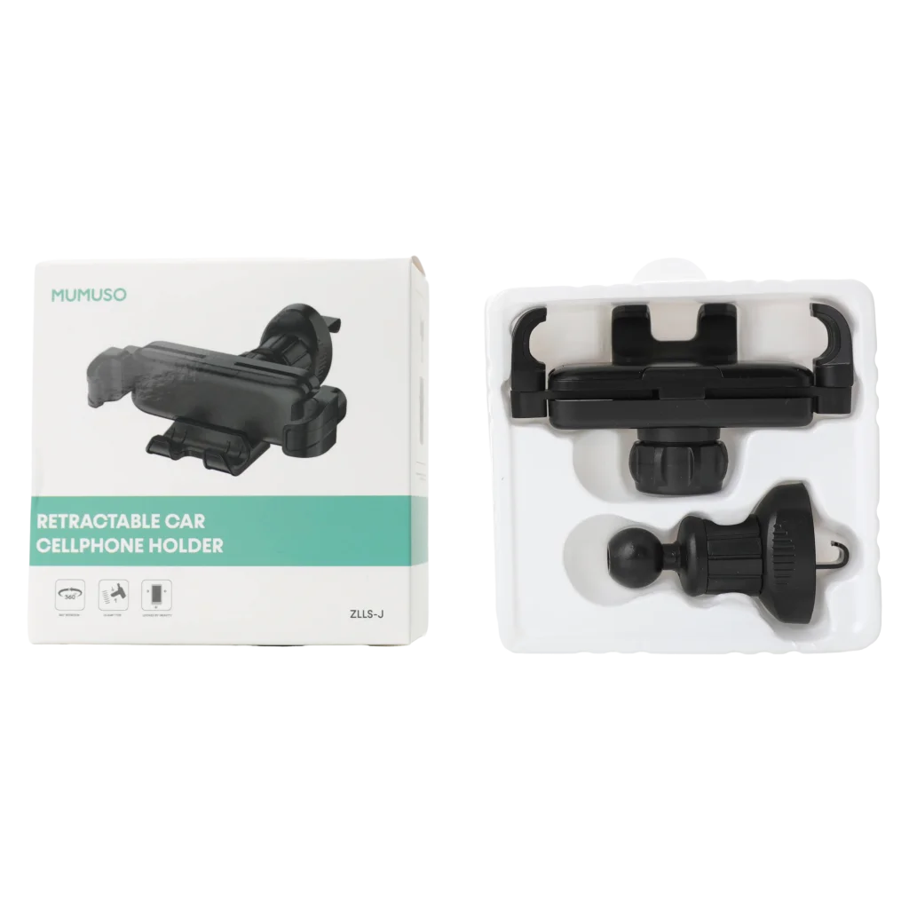 Verstellbare magnetische Handyhalterung aus ABS für das Auto (Schwarz)