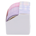 3er-Set Washi Tape mit Karo-Design, 15 mm × 3 m (Rosa/Lila/Flieder)
