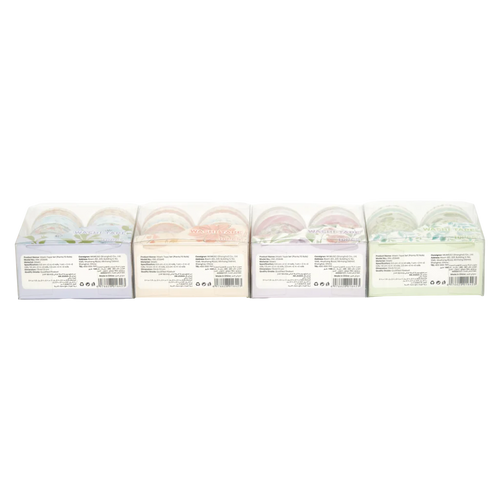 10-teiliges Washi Tape Set mit Pflanzen-Print (Weiß/Lila/Rosa/Grün)
