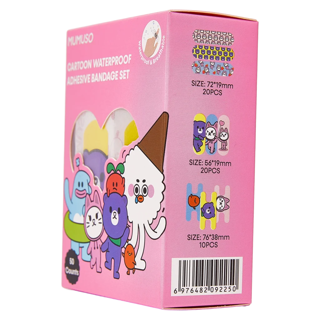 Pflasterset mit Cartoon-Design, verschiedene Größen (Mehrfarbig)