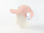 Rosa Jugend Baseballcap mit gebogenem Schirm von der Seite
