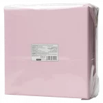Rückseite einer rosa geschenkbox mit produktetikett.