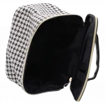 Kosmetiktasche aus textilmaterial mit jacquard-gewebe, geräumig (schwarz/weiß) 6941347737348 1