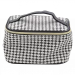 Kosmetiktasche aus textilmaterial mit jacquard-gewebe, geräumig (schwarz/weiß) 6941347737348 3