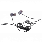 Verpackung der mumuso in-ear-kopfhörer mit lightning-anschluss in schwarz.