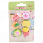 6-teiliges radierer-set aus gummi mit fast-food-design (mehrfarbig) 6975959836663 3