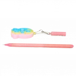 Gelstift aus kunststoff mit silikon-stress-relief-anhänger (rosa/gelb/blau) 6976482093196 2