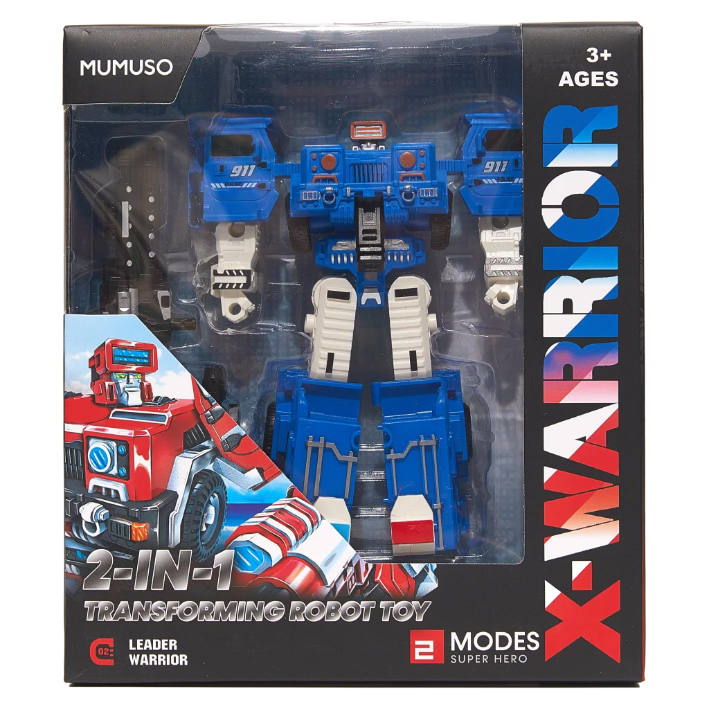 mumuso_2-in-1_roboter-spielzeug_abs-kunststoff_transform-series_blau.webp MUMUSO Roboter-Spielzeug 2-in-1 aus ABS-Kunststoff für Kinder ab 3 Jahren, robust und transformierbar, Hauptfarbe Blau.