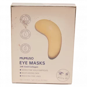 MUMUSO 24K Gold Collagen Augenmaske, goldfarben – feuchtigkeitsspendende Augenpflege für sensible Haut und feine Linien.