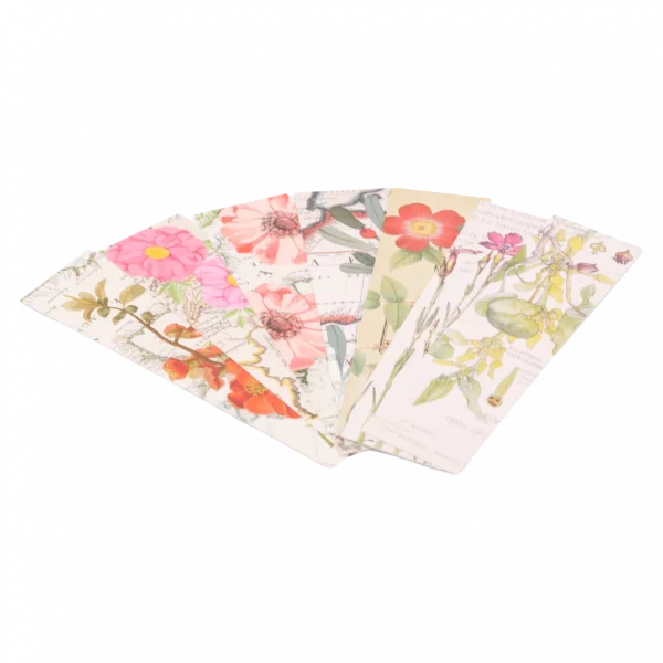 MUMUSO 30er-Pack Vintage Lesezeichen aus Papier mit Blumen-Print, multicolor – schönes Lesezubehör für Bücherfreunde.