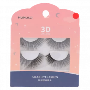 MUMUSO Kunstfaser Wimpern 3D ultra-dicht, schwarz – voluminöse Fake Lashes für Beauty-Styling.