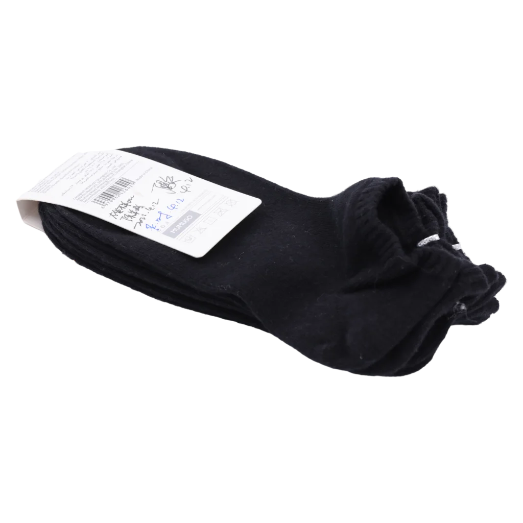 MUMUSO 3er-Pack Damen Sneakersocken aus Baumwolle in Schwarz – bequeme Sneakersocken Damen für Alltag und Freizeit.