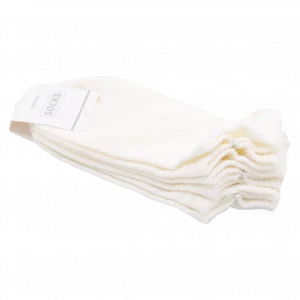 MUMUSO 3er-Pack Damen Sneakersocken aus Baumwollmischung (Weiß) – bequeme Sneakersocken für Damen Alltag.