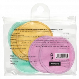 MUMUSO Abschminkpads aus Mikrofaser, wiederverwendbar, 6er-Pack (Mint) – sanfte Gesichtsreinigung und Make-up-Entfernung.