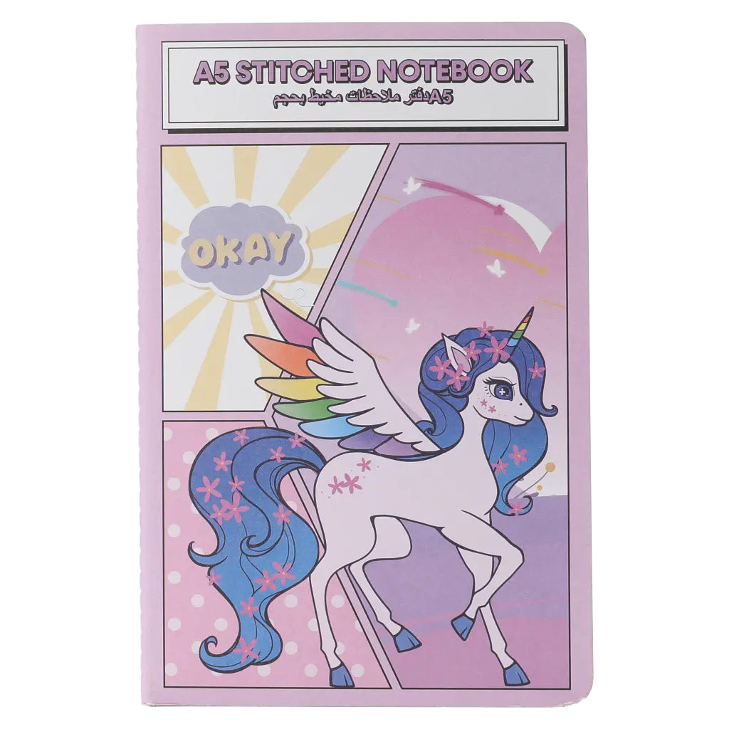 mumuso_a5_notizbuch_einhorn_lila.webp MUMUSO A5 Notizbuch mit Einhorn, lila – praktisches Notizbuch für Schule oder Büro, ideal für Kinder.