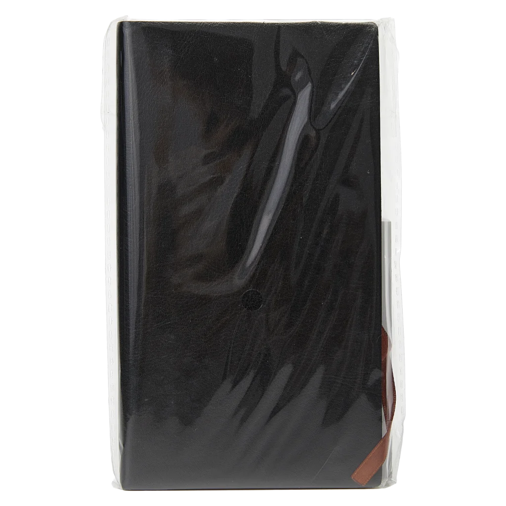 mumuso_a6_notizbuch_leder_klein_schwarz.webp MUMUSO A6 Notizbuch mit Ledereinband in Schwarz – kompaktes Notizbuch ideal für Büro und unterwegs.