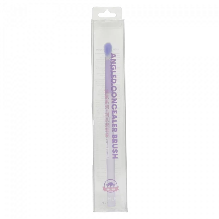 MUMUSO abgeschrägter Concealerpinsel in Lila – präziser Make-up Pinsel zum gezielten Auftragen von Concealer.