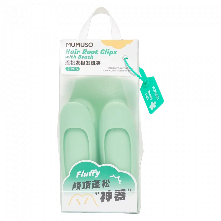 MUMUSO Haaransatz Clips für Volumen, ABS-Haarklammer mintgrün Set mit Bürste – praktisches Haarstyling Tool für feines Haar.