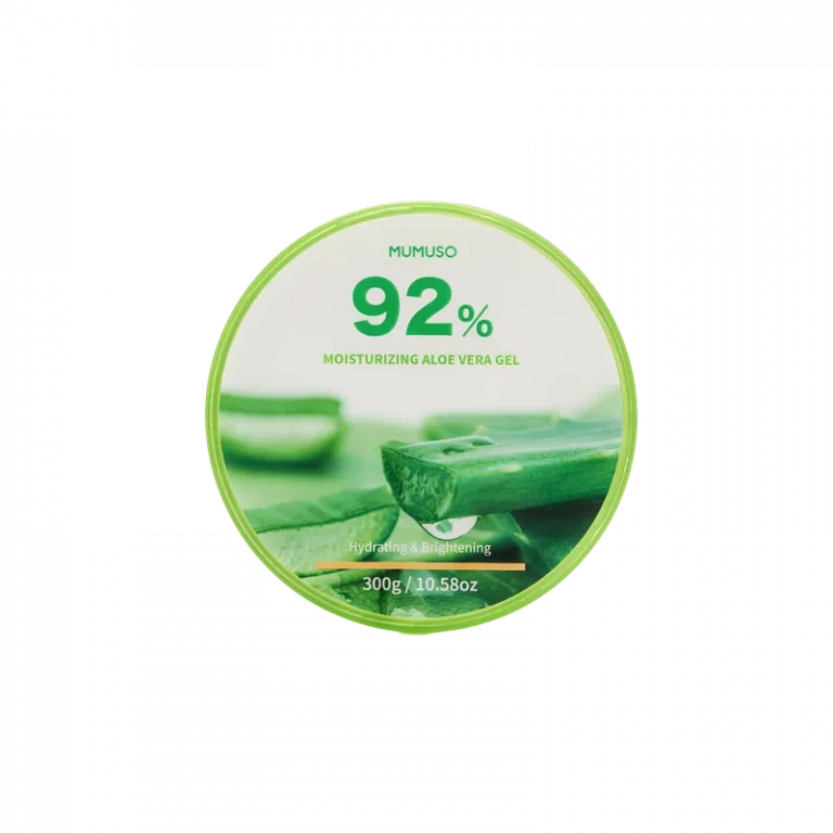 MUMUSO Aloe Vera Gel feuchtigkeitsspendend, 300 g (Grün) – Gesichtspflege mit Aloe für sensible und trockene Haut.