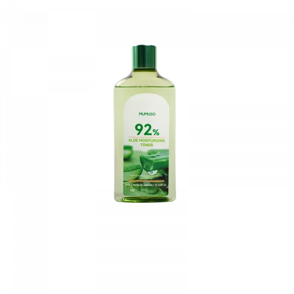 MUMUSO Aloe Vera Gesichtstoner, feuchtigkeitsspendend, 400 ml – sanfte Gesichtspflege für empfindliche Hauttypen.