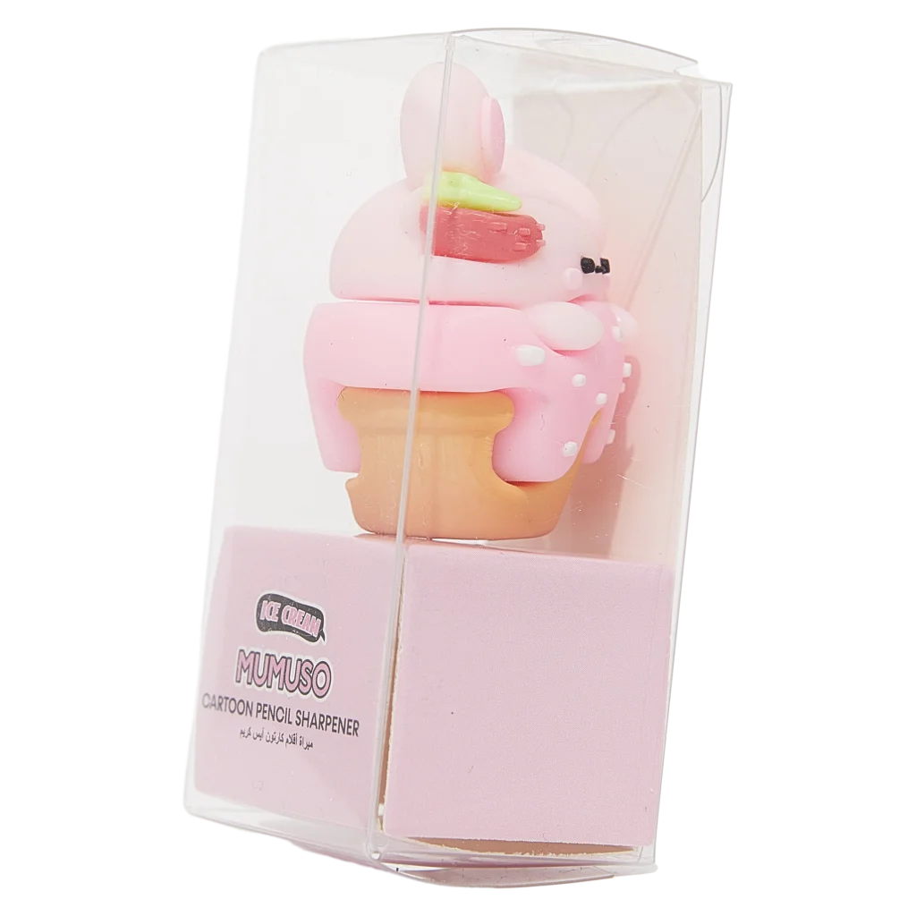 mumuso_anspitzer_silikon_eiscreme_rosa.webp MUMUSO Anspitzer für Kinder aus Silikon, rosa Eiscreme-Form – lustiger Bleistiftanspitzer ideal für Schulbedarf.