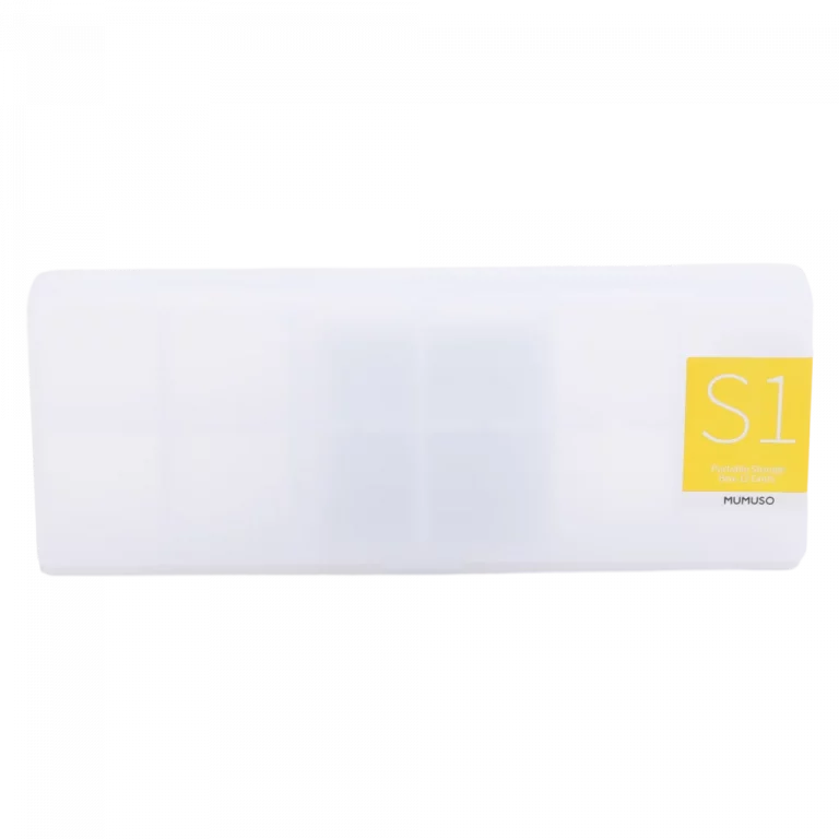 MUMUSO Aufbewahrungsbox mit 12 Fächern, tragbar und transparent – vielseitiger Organizer für Tabletten oder Schmuck.