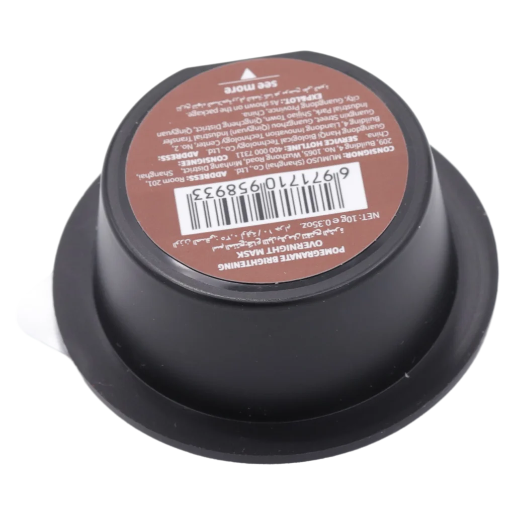 mumuso_aufhellende_overnight-gesichtsmaske_granatapfel-extrakt_27-6g_rot.webp MUMUSO aufhellende Overnight-Gesichtsmaske mit Granatapfel-Extrakt, 27,6 g (Rot) – feuchtigkeitsspendende Gesichtsmaske.