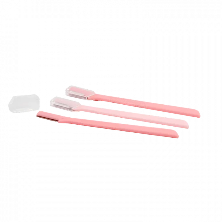 MUMUSO Augenbrauenrasierer 3er-Pack (Rosa) – präziser Augenbrauenrasierer für sanfte Gesichtshaarentfernung.