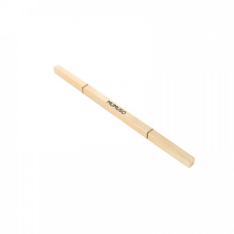 MUMUSO Slim Gold Bar Augenbrauenstift, wasserfest mit Bürste in Schwarz – präzises Augen Make-up und langanhaltende Ergebnisse.