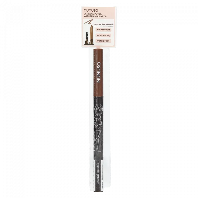 MUMUSO Augenbrauenstift mit dreieckiger Spitze, wasserfestes Augen Make-up in rötlichem Kaffeebraun für präzises Styling.