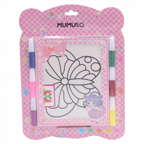 MUMUSO Ausmalset Schmetterling für Kinder ab 3 Jahren mit Filzstiften, mehrfarbige Malvorlage für kreatives Basteln.
