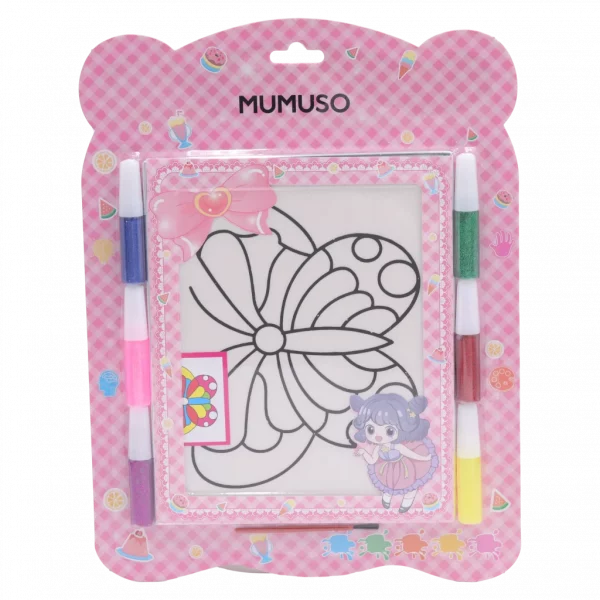 MUMUSO Ausmalset Schmetterling für Kinder ab 3 Jahren mit Filzstiften, mehrfarbige Malvorlage für kreatives Basteln.