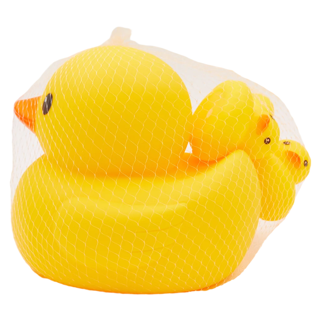 mumuso_badeente_set_pvc_gelb_kinder_4.webp MUMUSO Badeente Set aus PVC für Kinder ab 3 Jahren (Gelb) – wasserdichtes Badespielzeug, perfekte Größe für die Badewanne.