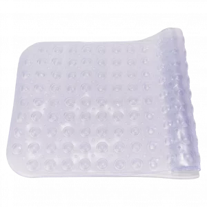 MUMUSO rutschfeste Badematte PVC transparent – Badematte rutschfest für Dusche oder Badewanne, sicher und pflegeleicht.