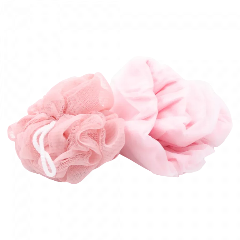 MUMUSO Badezubehör-Set mit Duschhaube und Duschschwamm in Rosa – praktisches Badezubehör für Damen, ideal für die tägliche Körperpflege.