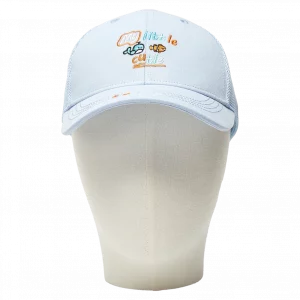 MUMUSO Baseball Cap für Kinder aus Baumwolle mit Wal-Stickerei in Blau – verstellbare Cap für Sonnenschutz.