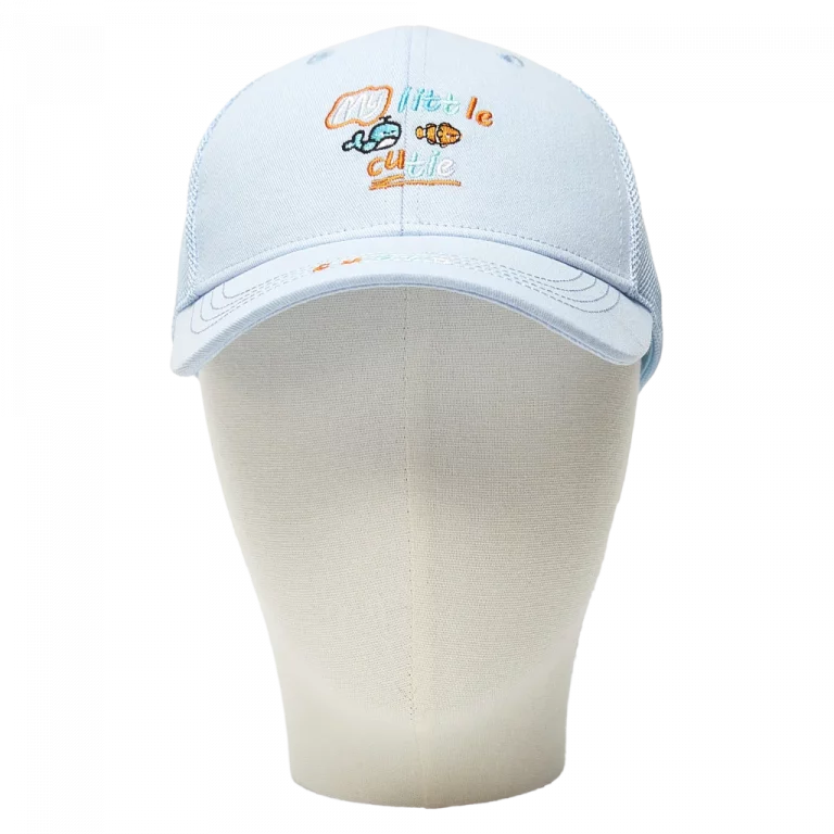 MUMUSO Baseball Cap für Kinder aus Baumwolle mit Wal-Stickerei in Blau – verstellbare Cap für Sonnenschutz.